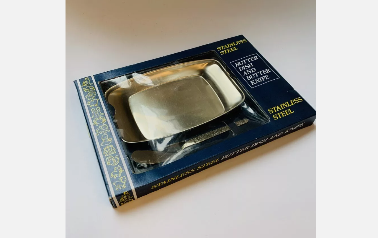 Butter dishes from mid-century sets