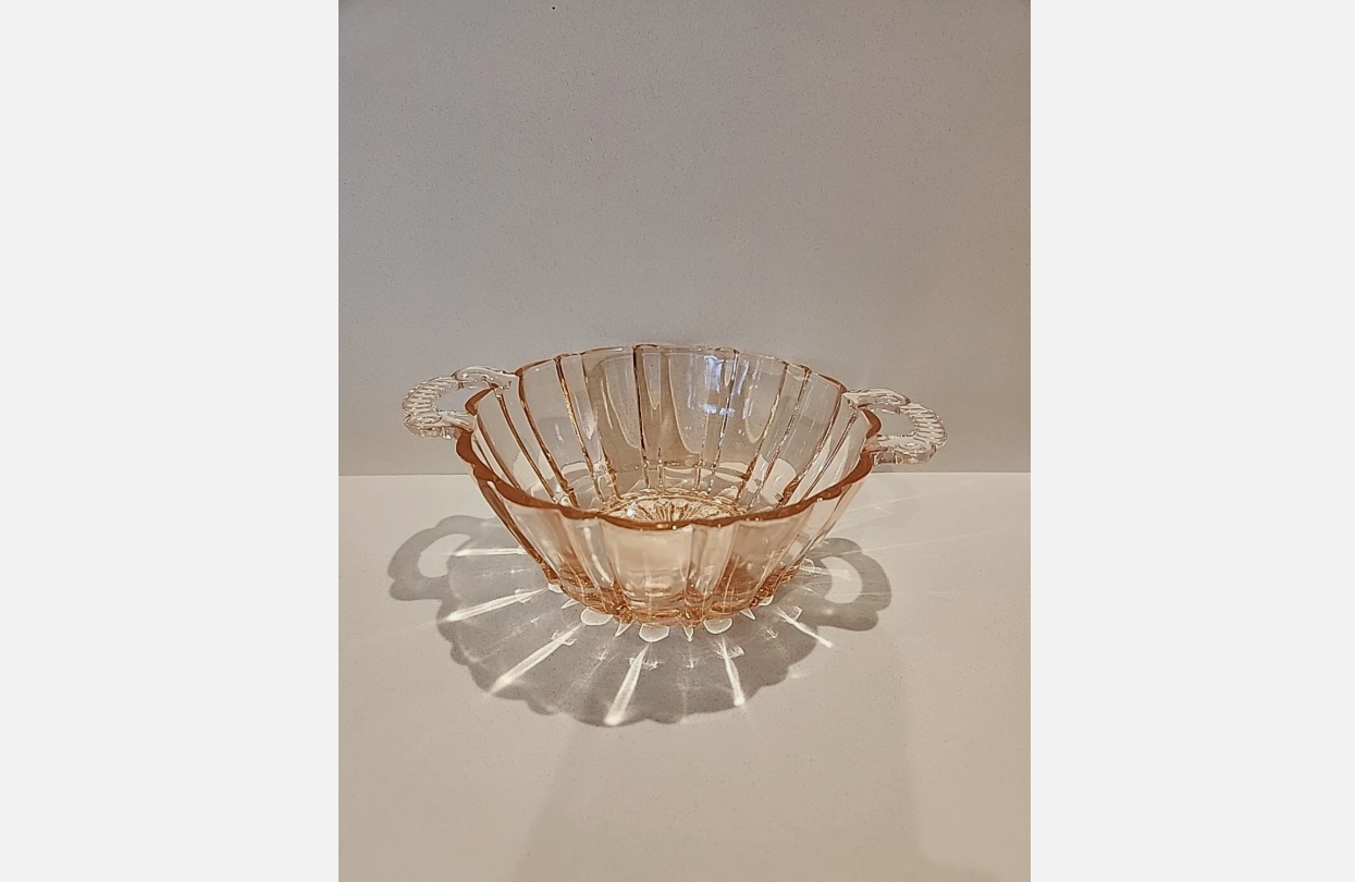 Depression glass candy dishes