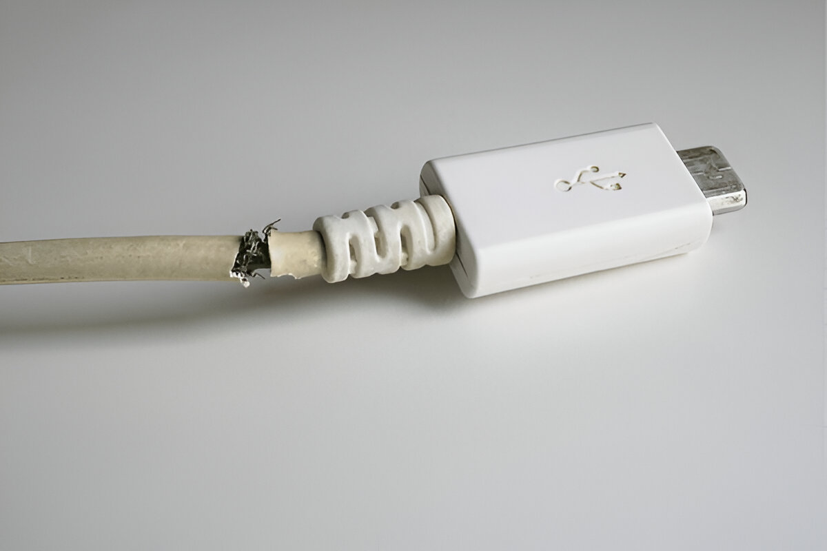Frayed charging cables