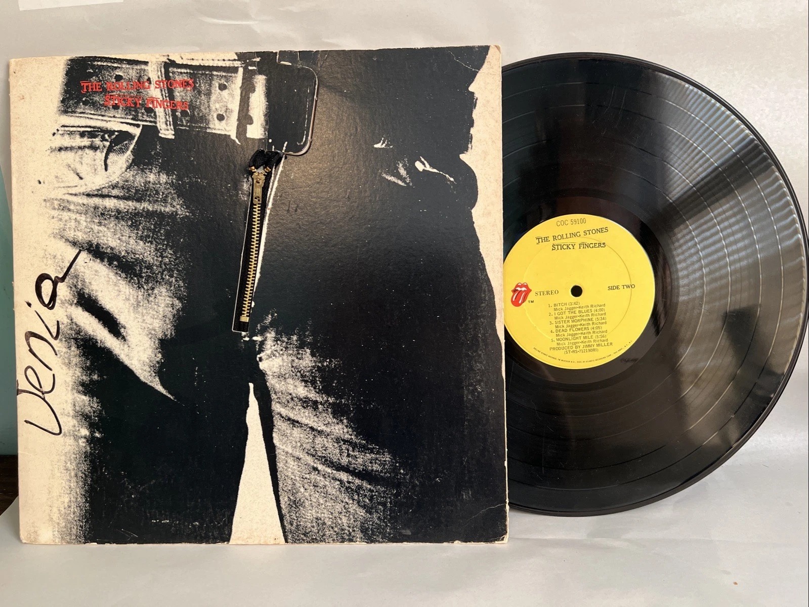 The Rolling Stones, Sticky Fingers Vinyl, COC 59100, ST-RS-712190RI