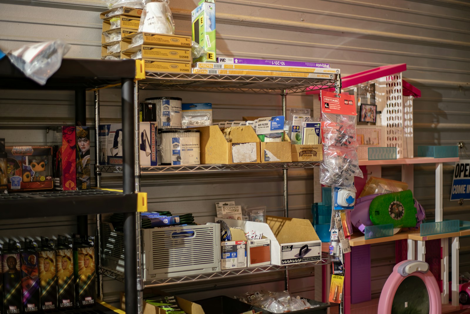 a store filled with lots of shelves filled with items