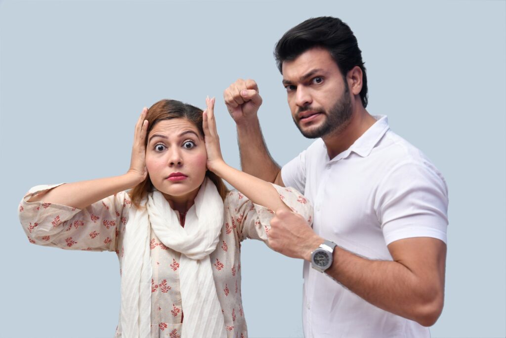 a man and a woman posing for a photo