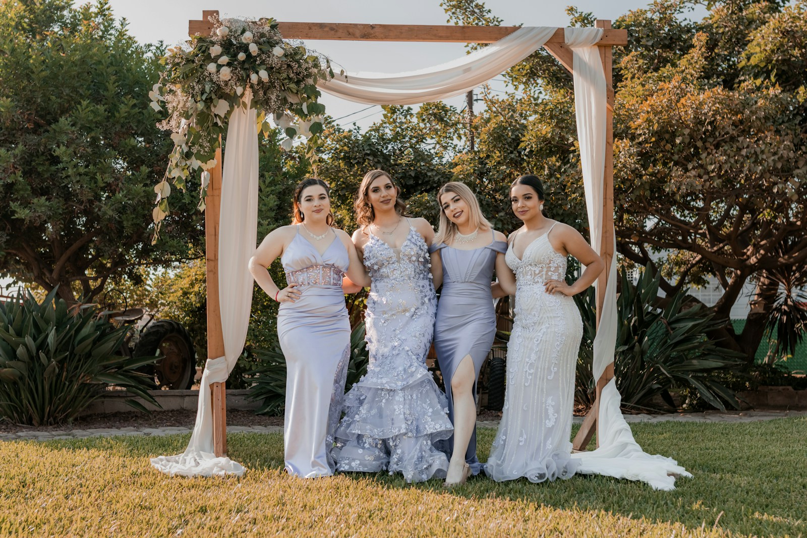 A group of women standing next to each other