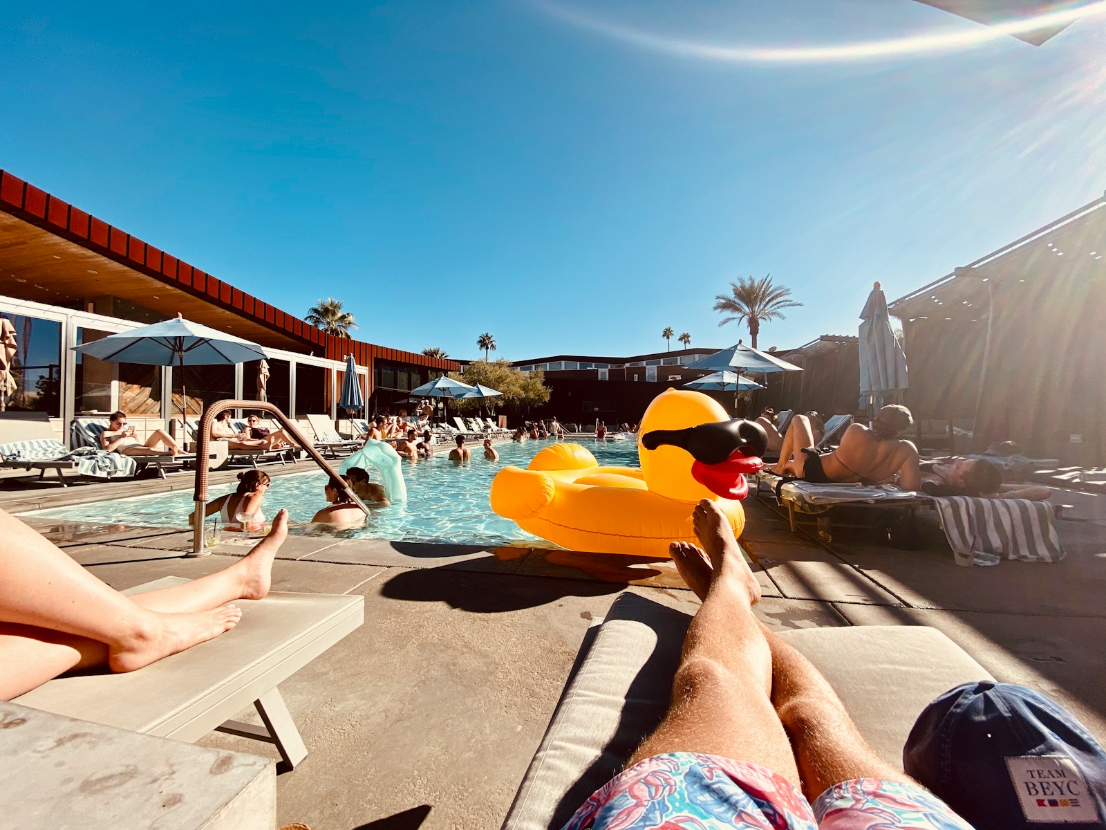 man and woman near pool