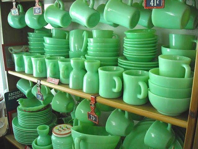 That Milky Green Glassware in the Thrift Bin Might Be Fire-King Jadeite, and Some Pieces Are Worth Hundreds
