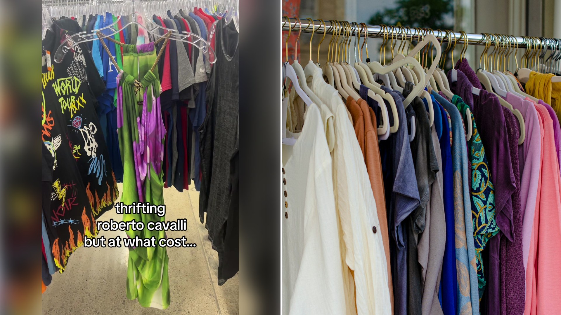 Thrifter Finds a Roberto Cavalli Dress at a Local Thrift Store, Then Reveals the Surprisingly Steep $191.99 Price Tag Still Attached to It