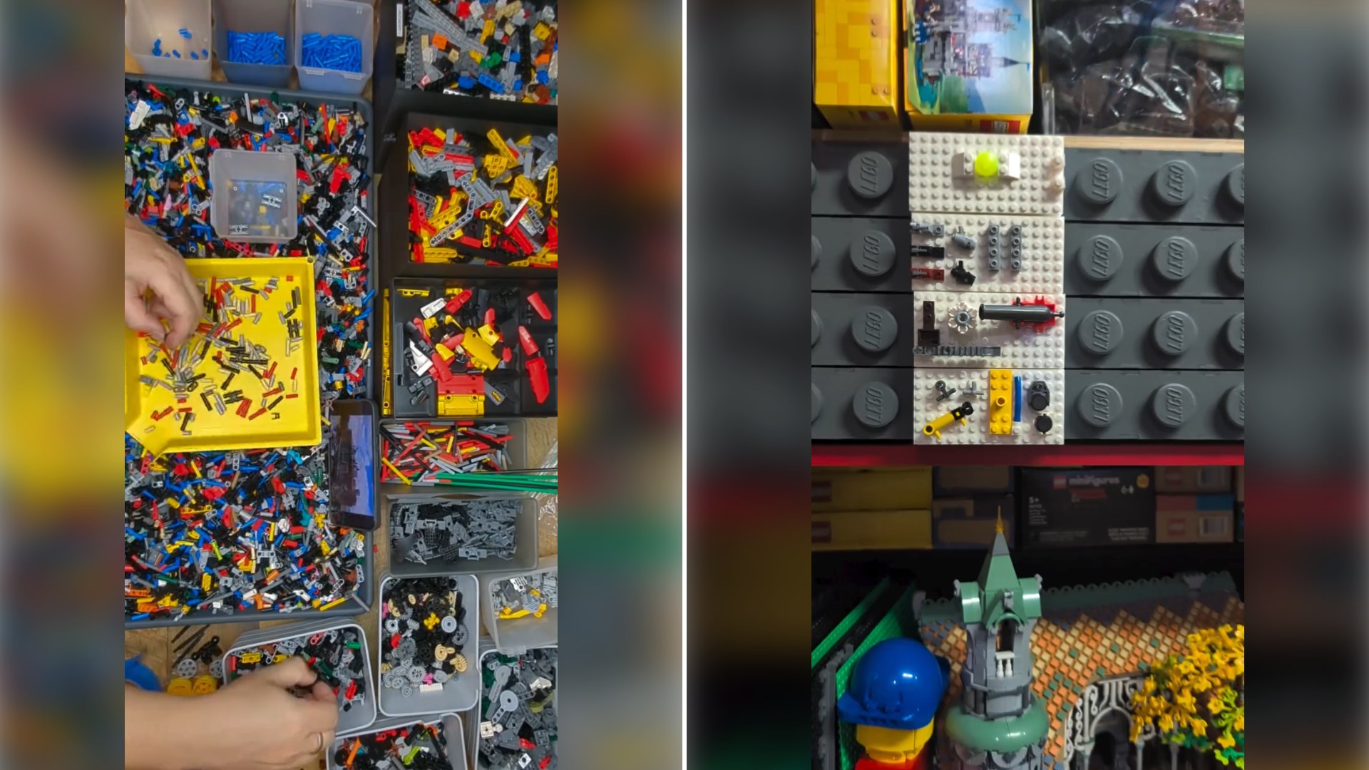 A Massive LEGO Collection Gets a Full Behind-the-Scenes Tour of How It’s Organized, Sorted, and Stored