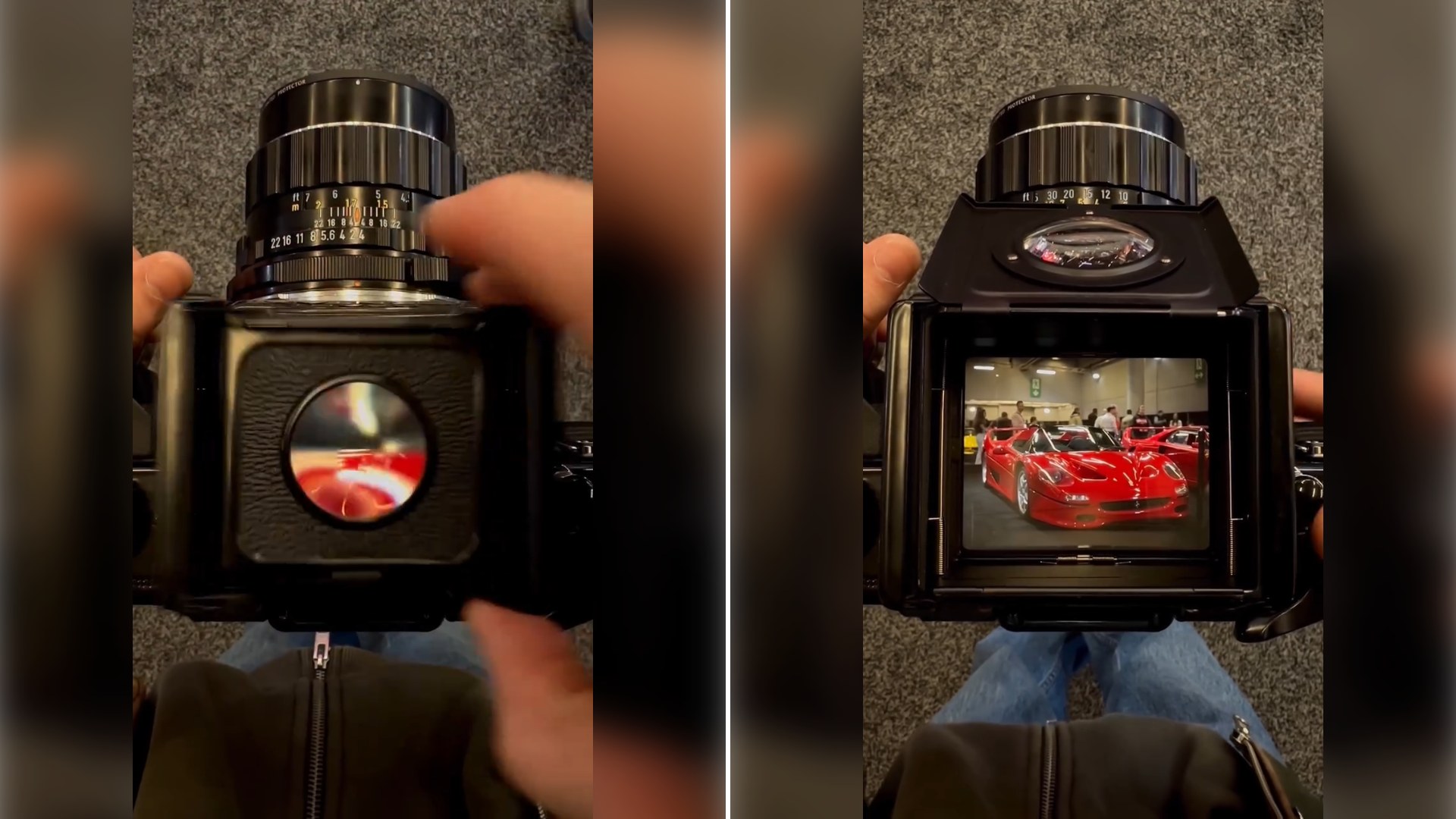 Two stills from an Instagram reel by @droneshotsmtl.