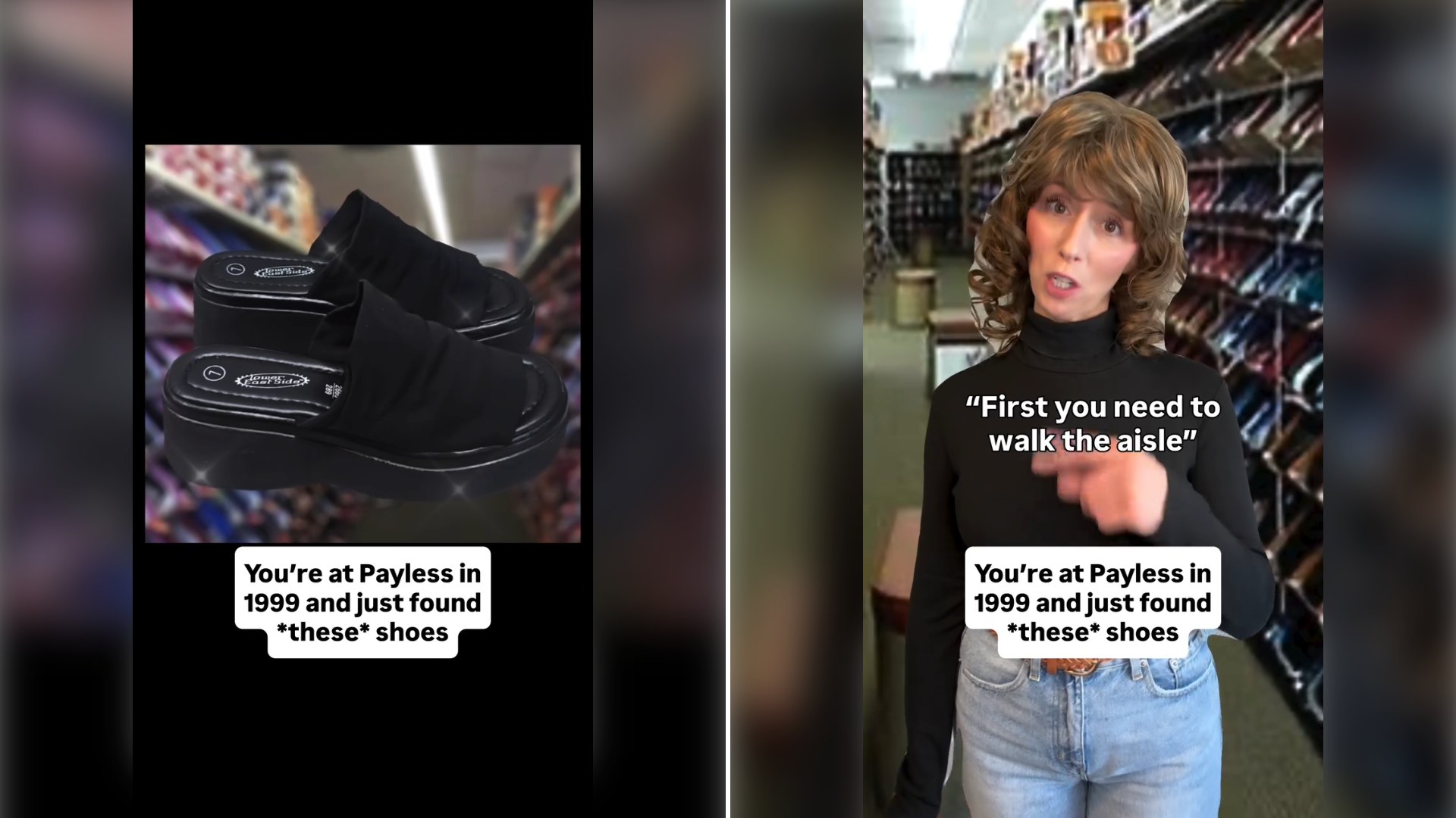 Two stills from an Instagram reel by @becky_strasburger.
