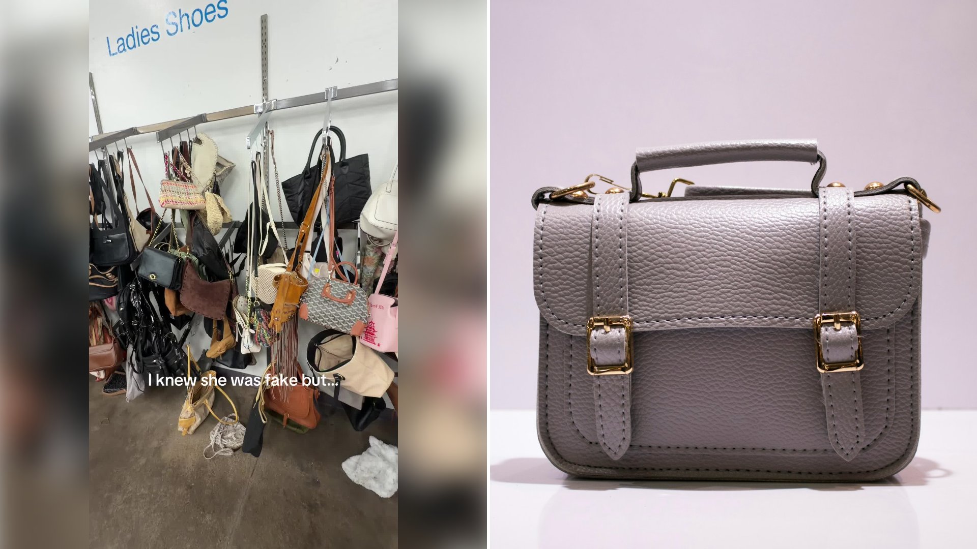 Thrifter Lifts A Goyard Print Bag She Says She Knew Was Fake Off A Thrift Store Rack, Then Unzips It And Finds A Tag From The RealReal Tucked Inside