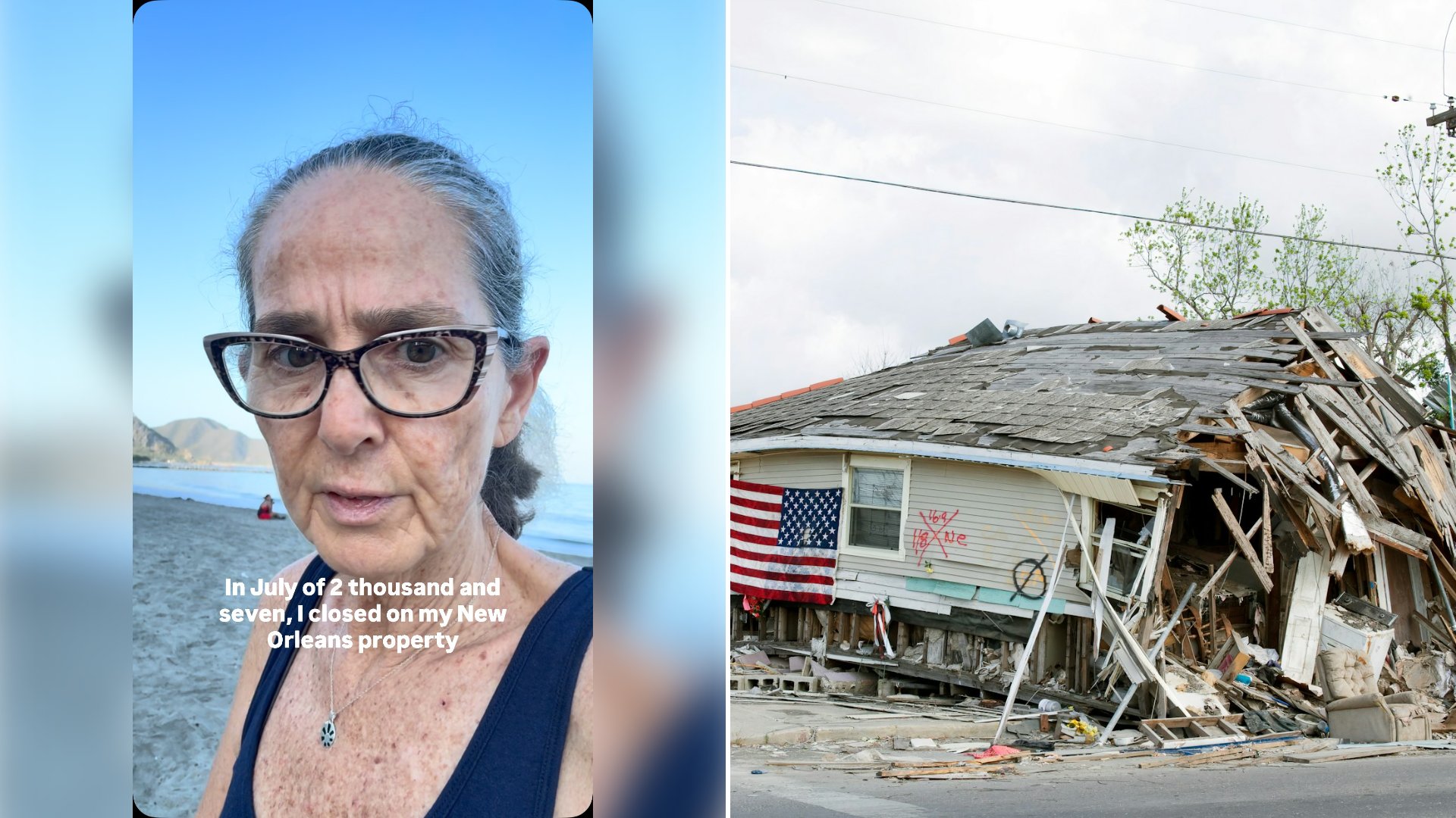 Woman Who Sold 99 Percent of Her Belongings in 2007 After Hurricane Katrina Says She Has Lived Small Ever Since and Tells Viewers to Ask What They Actually Need