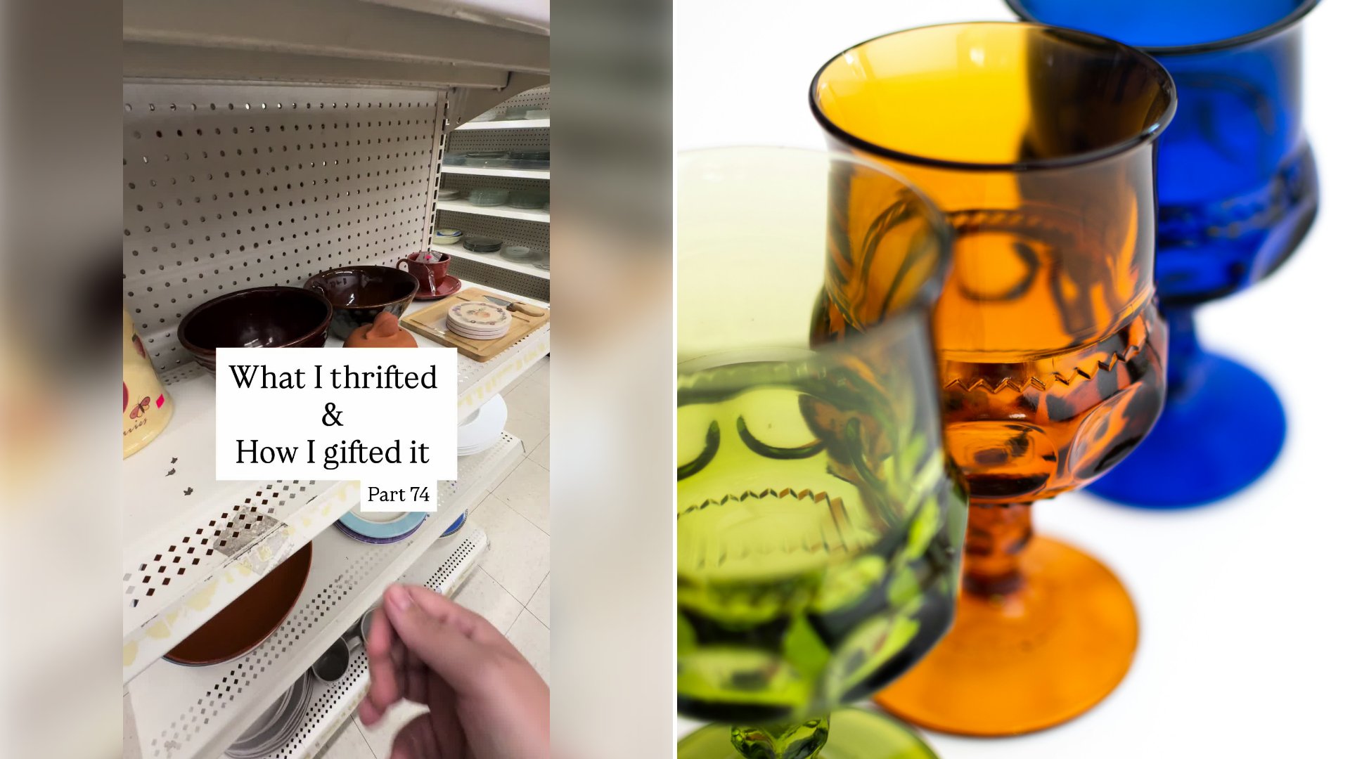 Creator Shows Exactly How She Sources Specific Secondhand Pieces From Thrift Stores And Assembles Them Into A Genuinely Thoughtful Handmade Host Gift That Costs A Fraction Of Anything Bought New