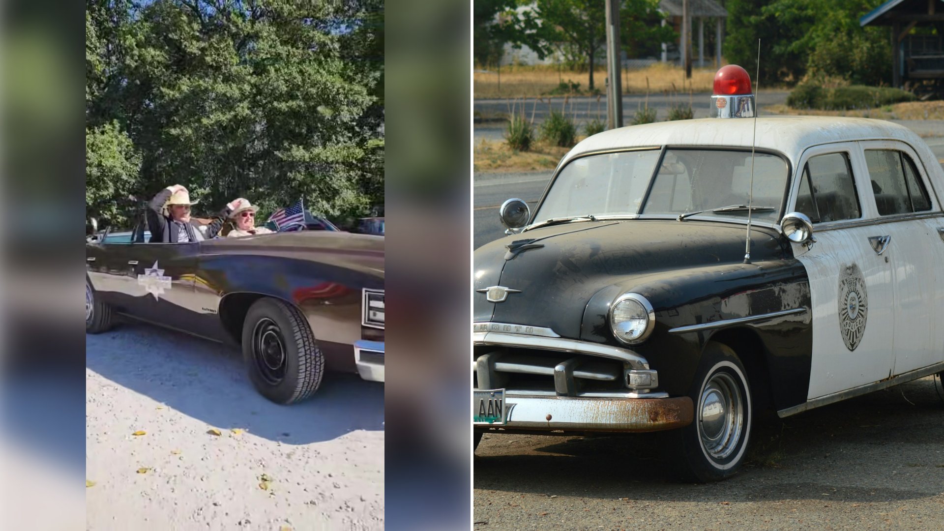 Two Men Dressed Head To Toe As Characters From Smokey And The Bandit Drove An Exact Replica Of The Movie’s Police Car Slowly Through A Classic Car Show, And The Reactions From Fans Who Recognized It Instantly Were Priceless