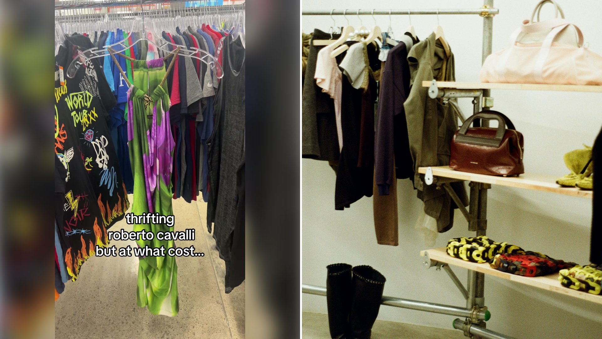 Thrifter Spotted A Genuine Roberto Cavalli Designer Dress Hanging On A Random Thrift Store Rack Only To Flip The Price Tag Over And Discover The Store Had Somehow Priced It Almost Like A Full Retail Designer Piece