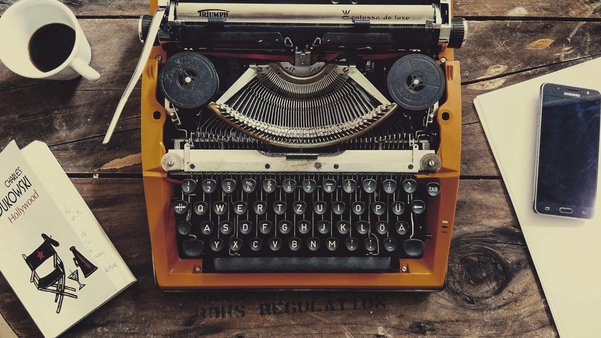 Unsplash photo by Pereanu Sebastian showing a brown and black vintage typewriter