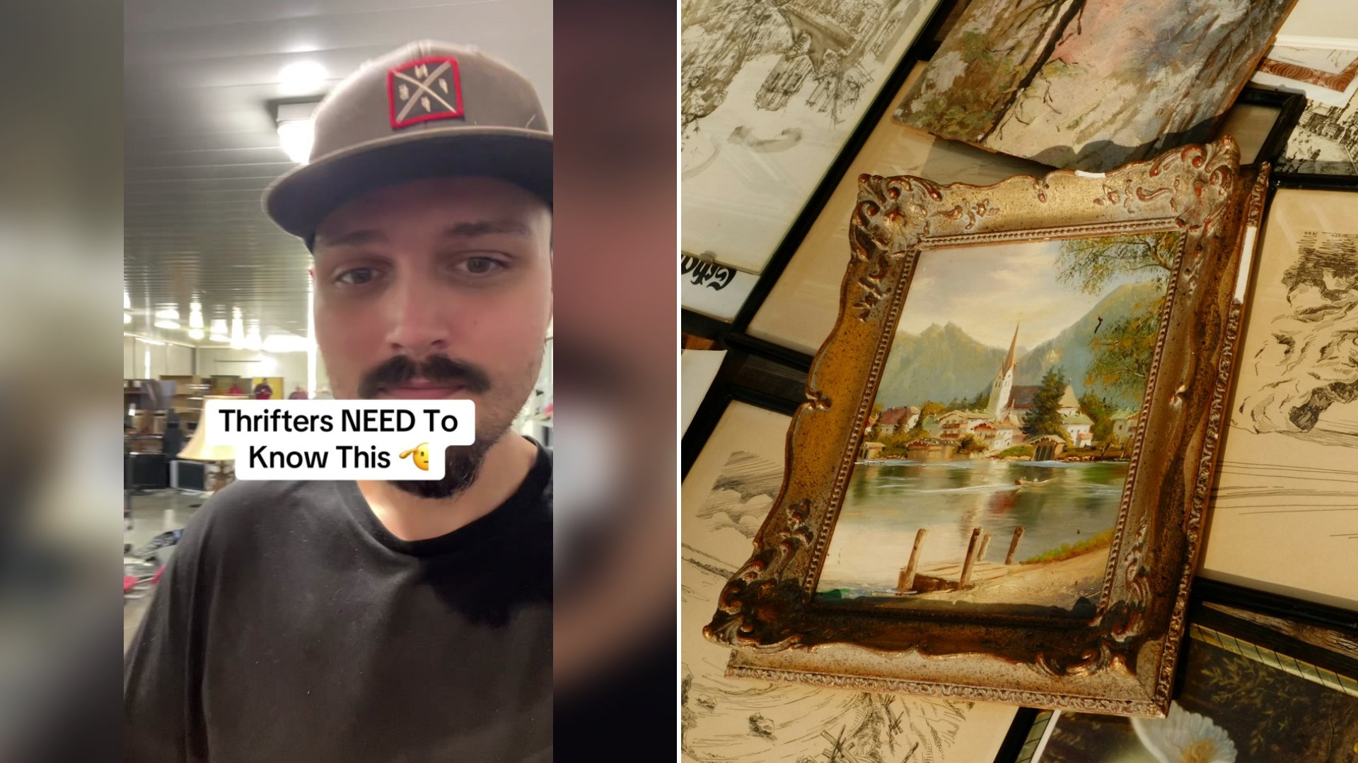 Thrift Expert Says Shoppers Walk Right Past Insanely Valuable Art Every Single Day and Shows Exactly How to Spot a Hidden Masterpiece on the Shelf