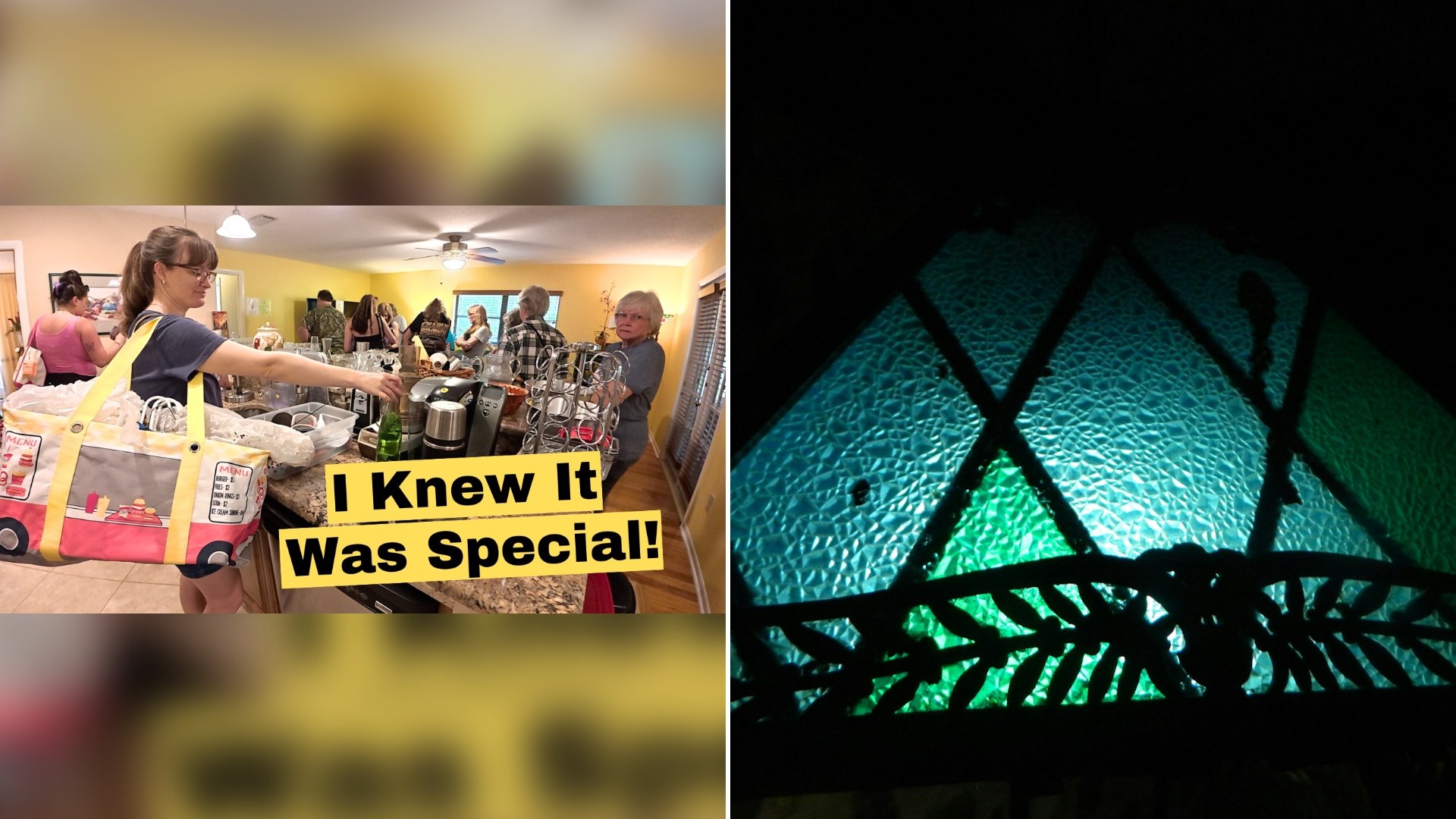They Hunted An Estate Sale For A Big Christmas House And A Stained Glass Turkey Lamp, Because They Once Found Its Smaller Cousin
