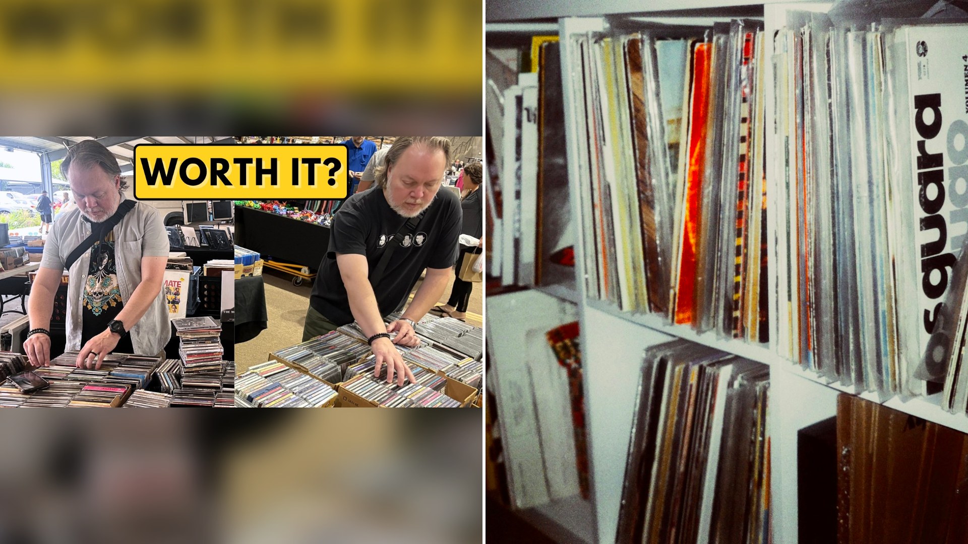 He Shopped Two Flea Markets In One Month For CDs And Vinyl, Then Learned Many Of The Same Vendors Sell At Both