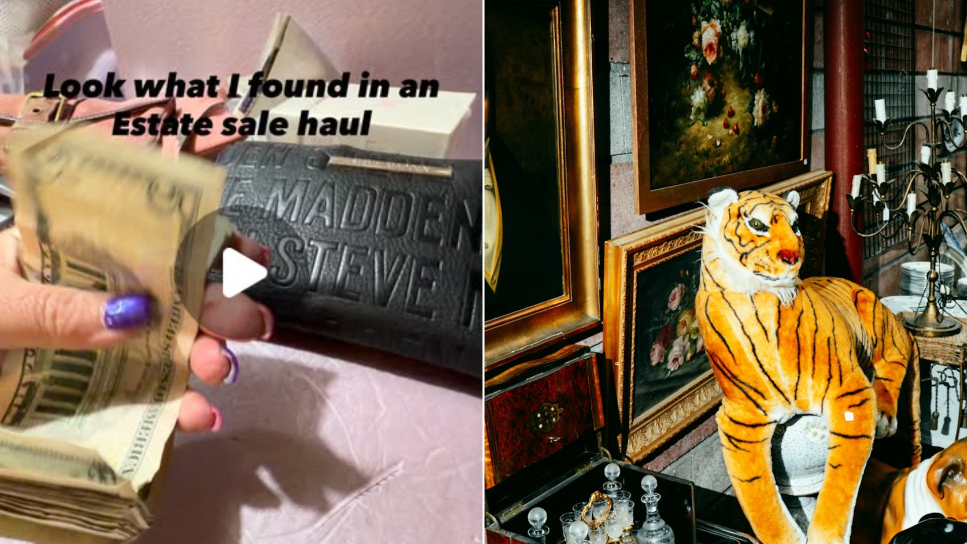 Estate Sale Shopper Pulled Cash, Gift Cards and Stamps Out of Old Wallets After a 400 Dollar Haul, and Collectors Are Checking Every Pocket Now