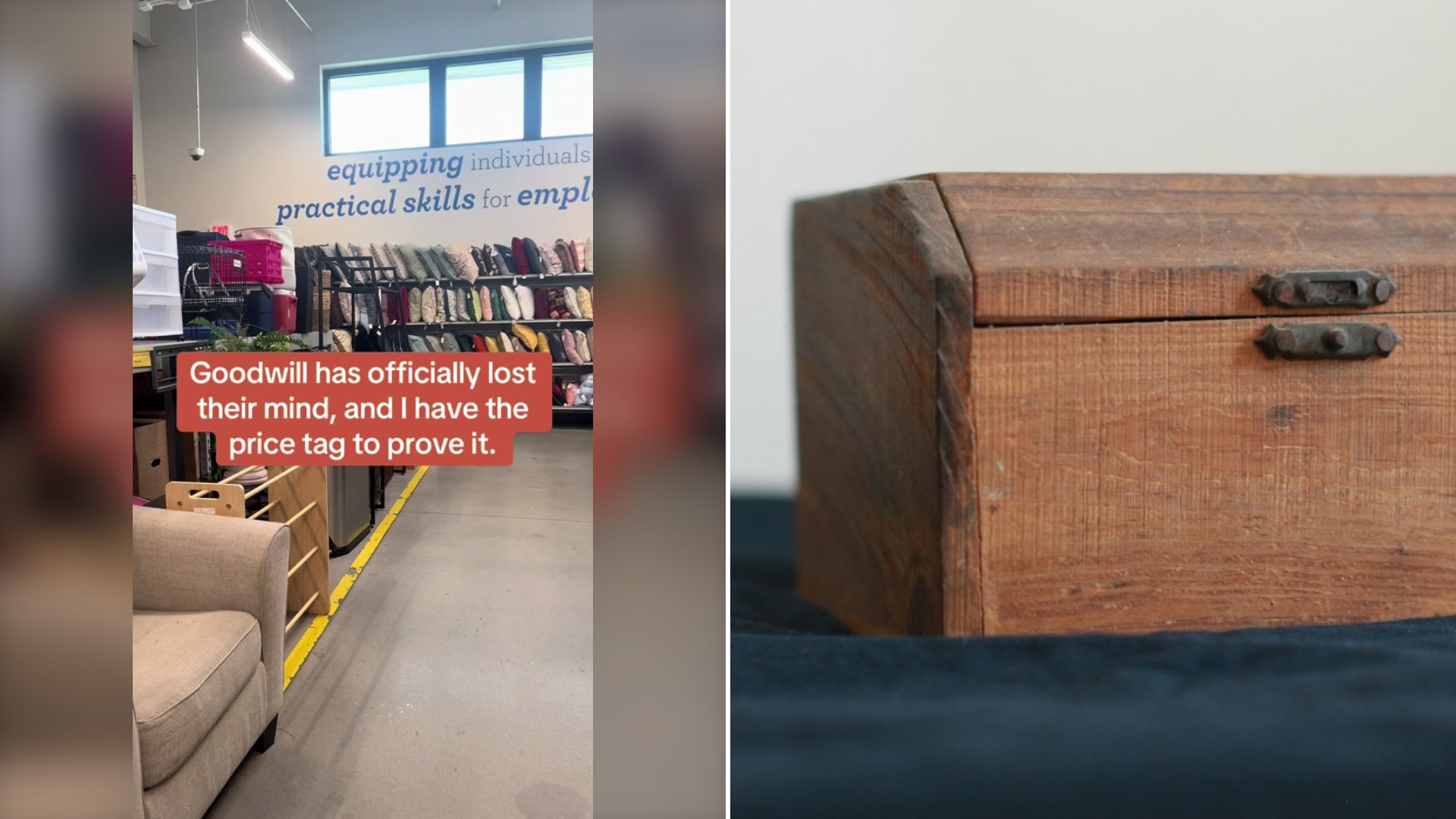 Goodwill Shopper Found a Wooden Storage Trunk Tagged at $250 and Asked If the Store Has Completely Lost Its Mind