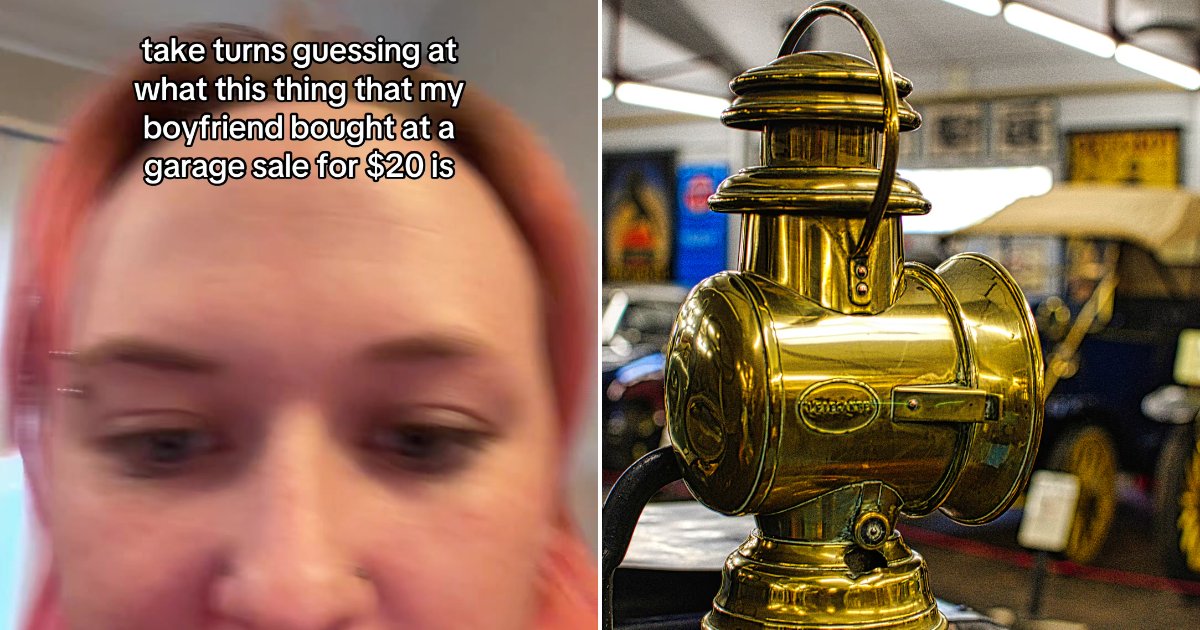 Woman asked everyone to guess what the little brass cylinder her boyfriend bought at a garage sale for 20 dollars was, then turned it over to reveal a maker’s mark tying the bottle opener to Abercrombie and Fitch
