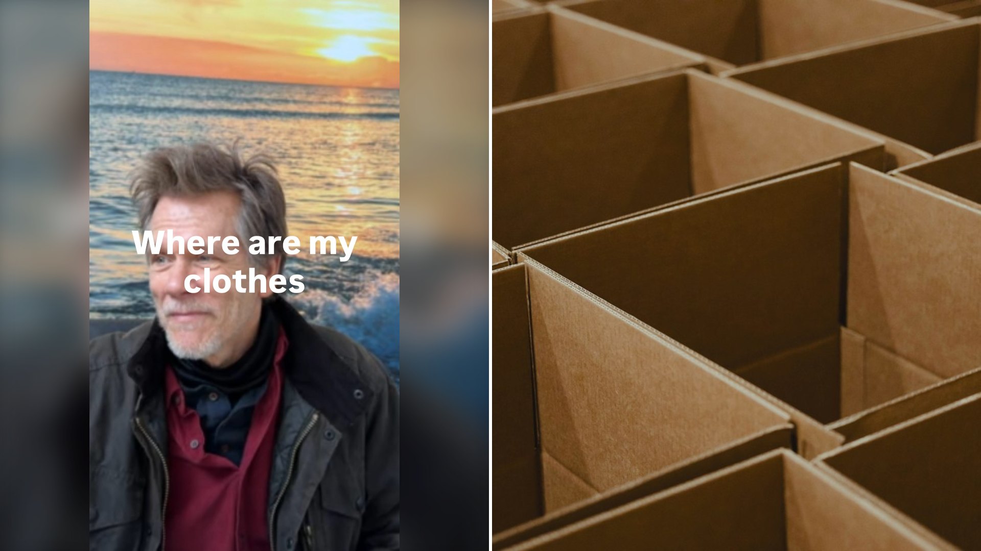 Kevin Bacon Shipped a Box of His Beloved Clothes From the 90s to Ireland and It Went to Israel Three Times Before Getting Stuck Undelivered