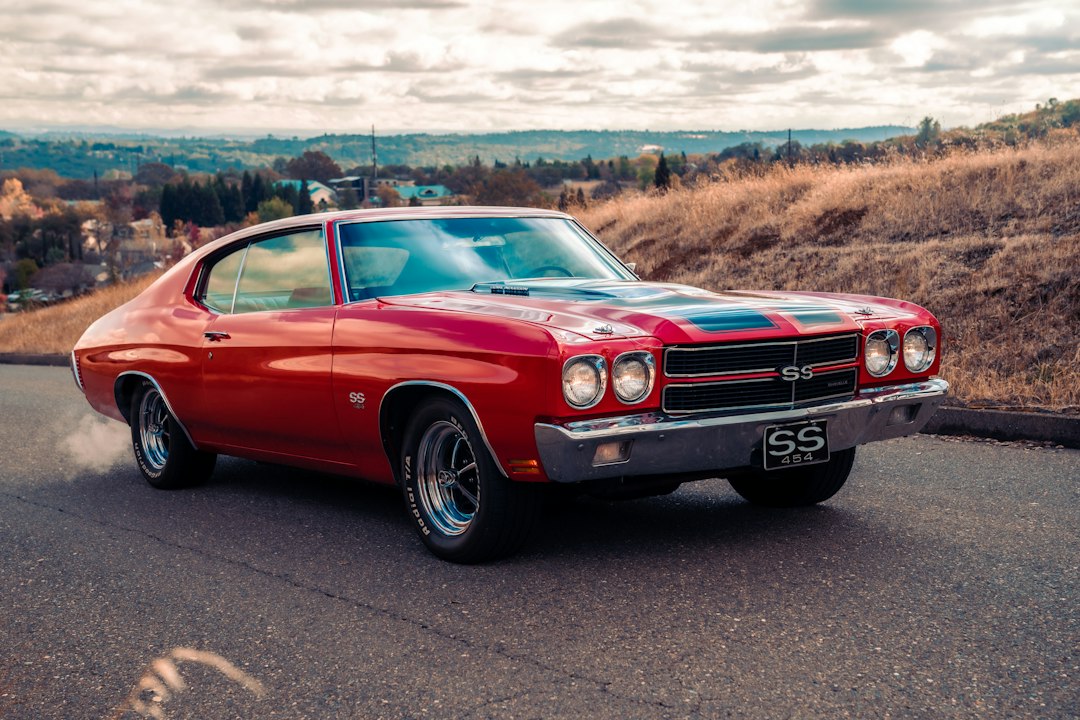 A Vintage Chevrolet Camaro Peels Off the Line the Moment the Light Turns Green