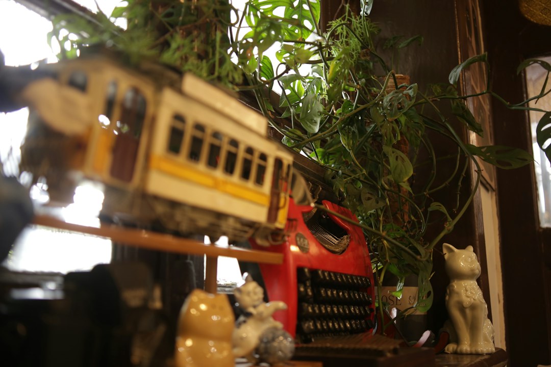 Shelf of vintage toy collectibles and figurines