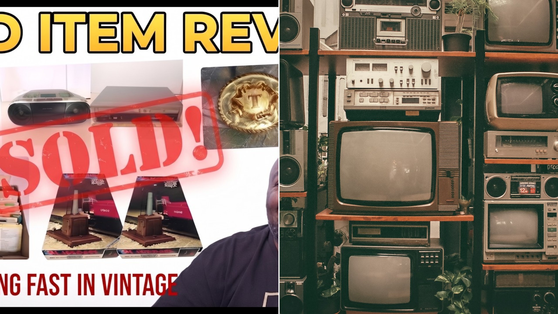 Reseller Bought A Dog Training Collar Set At A Yard Sale For Ten Dollars And A Buyer Paid $150 For It Plus A VCR Combo Player Sold For $44