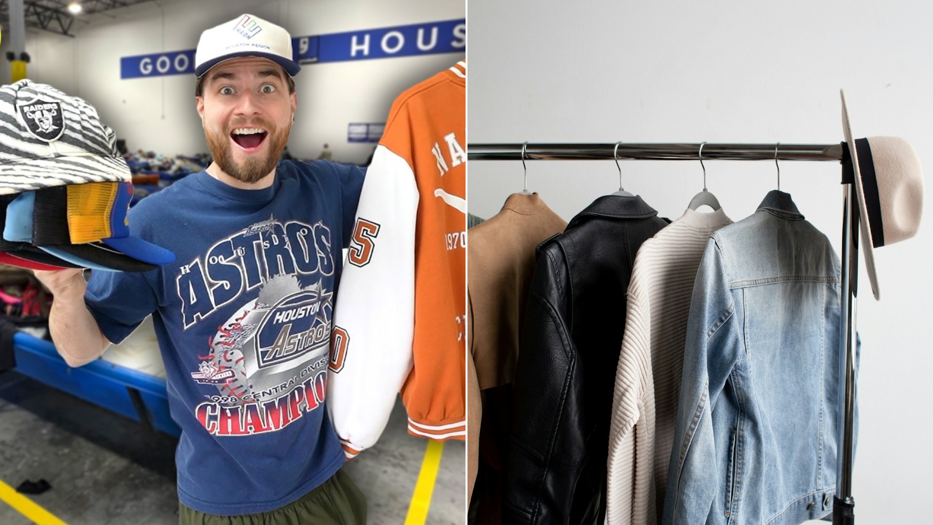 Thrift Reseller Showed Up On Half Off Day And An Employee Steered Them To A Rams Jacket For Just Ten Dollars Plus A Mighty Ducks Find At Half Price