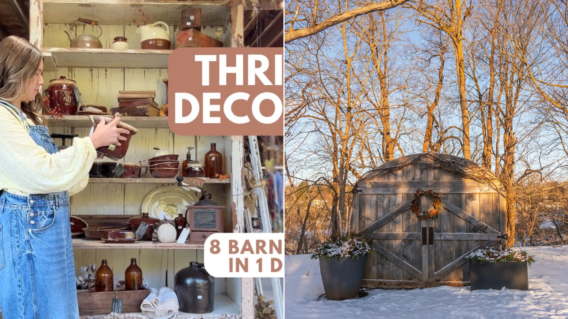 Thrifter Hit A Barn Sale And Left With An $8 Shelf A $15 Wreath And A Large Set Of Corelle Dishes For Only $10