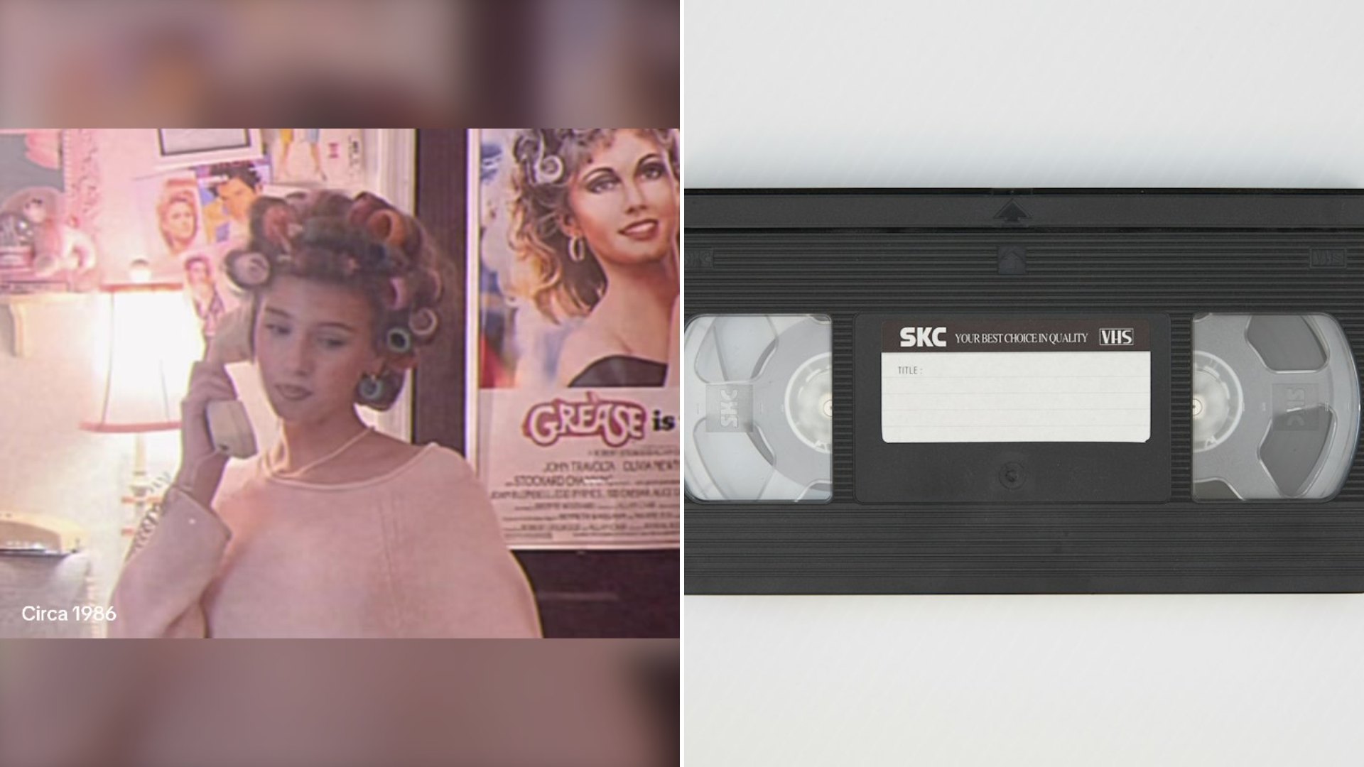 Woman Dug Up Old Footage of Herself From 1986 and the Hair Rollers and Madonna Era Look Took Her Right Back
